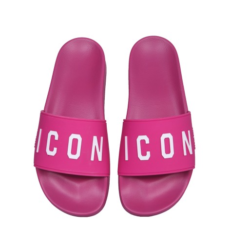 dsquared rubber slide sandals