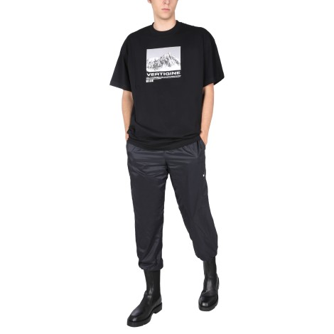 msgm t-shirt with vertigo print