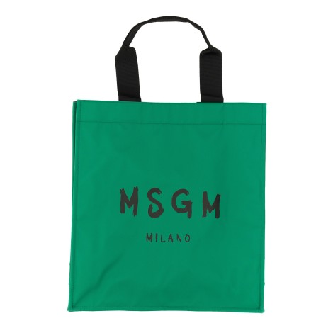 msgm tote bag with logo