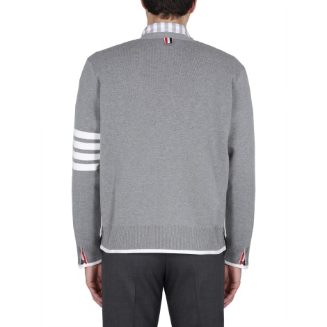 thom browne 4bar stripe cardigan