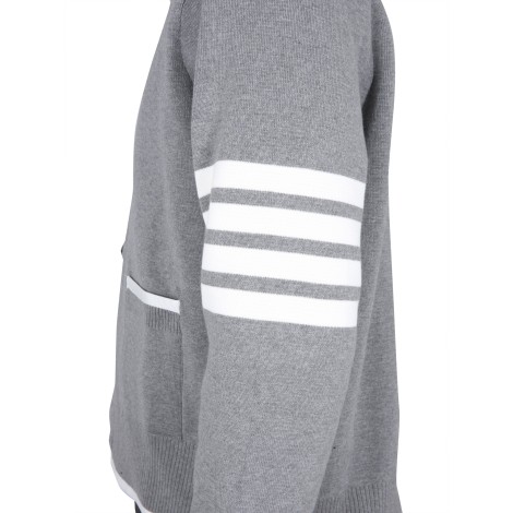 thom browne 4bar stripe cardigan