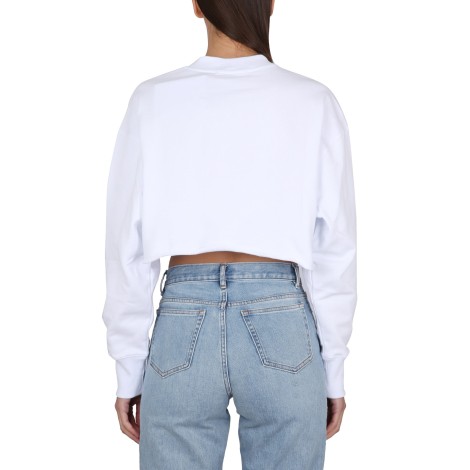 msgm cropped sweatshirt