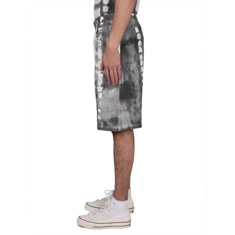 diesel bermuda shorts with maxi logo