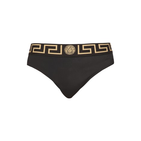 versace la greca print swim briefs