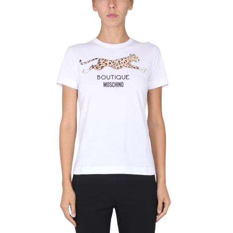 boutique moschino animal print t-shirt