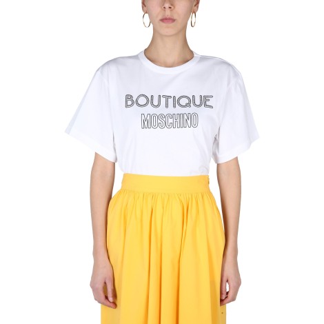 boutique moschino logo t-shirt 