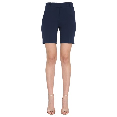 michael by michael kors compact text shorts