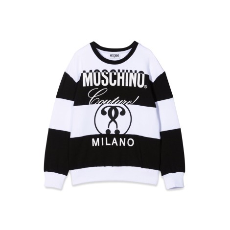 moschino felpa a righe