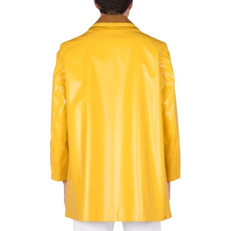 maison margiela coated canvas coat