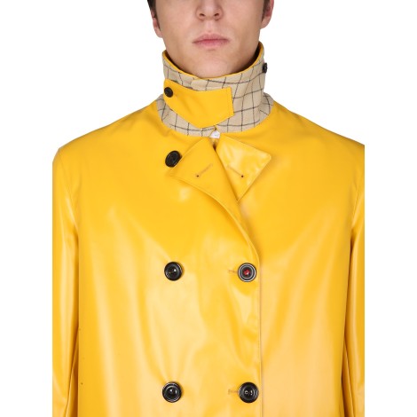 maison margiela coated canvas coat