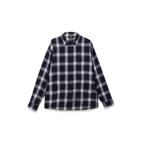 dsquared over checked shirt