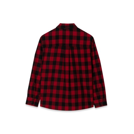 dsquared over checked shirt