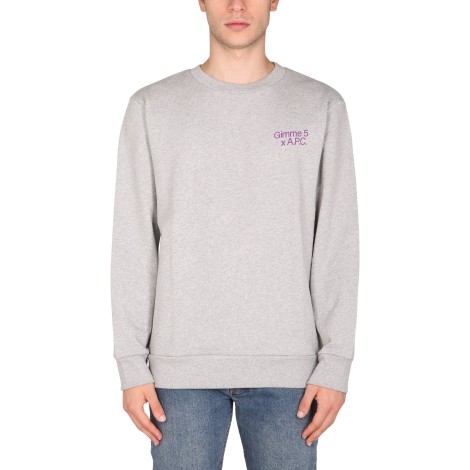 a.p.c. cotton jersey sweatshirt