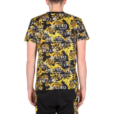 versace jeans couture baroque logo t-shirt