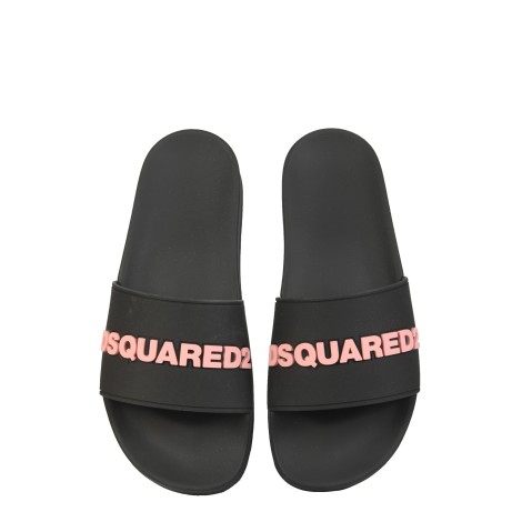 dsquared rubber slide sandals