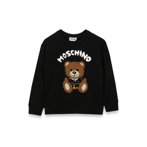 moschino teddy bear crewneck sweatshirt