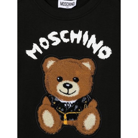 moschino teddy bear crewneck sweatshirt