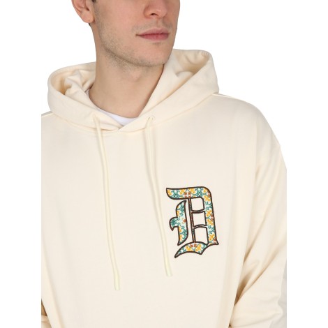 drôle de monsieur hooded sweatshirt with logo