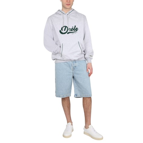 drôle de monsieur hooded sweatshirt with logo