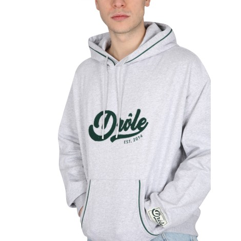 drôle de monsieur hooded sweatshirt with logo