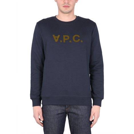 a.p.c. sweatshirt with v.p.c logo