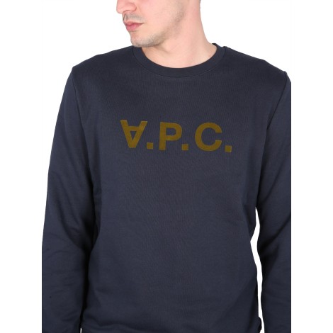 a.p.c. sweatshirt with v.p.c logo