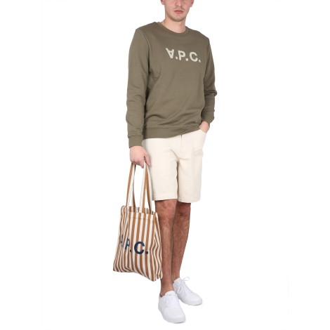 a.p.c. sweatshirt with v.p.c logo