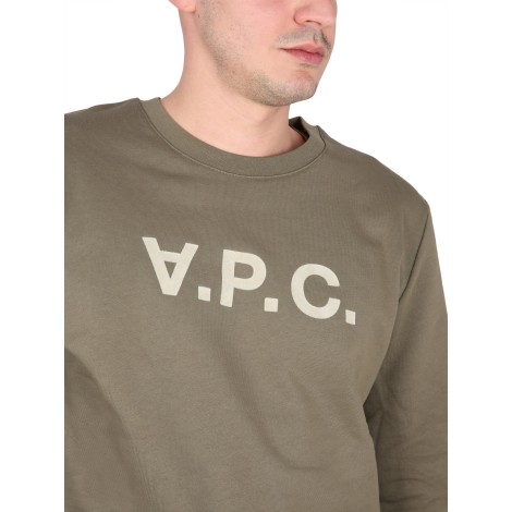 a.p.c. sweatshirt with v.p.c logo