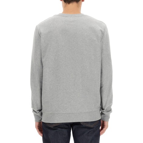 a.p.c. flocked logo sweatshirt