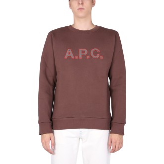 a.p.c. sweatshirt with embroidered logo