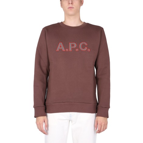 a.p.c. sweatshirt with embroidered logo