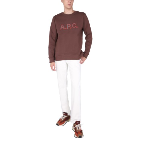 a.p.c. sweatshirt with embroidered logo