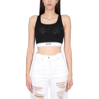 msgm lace brassiere