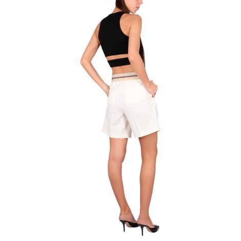 helmut lang crop top with cut out detail