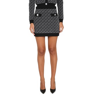 michael by michael kors monogram logo skirt