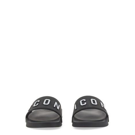 dsquared rubber slide sandal