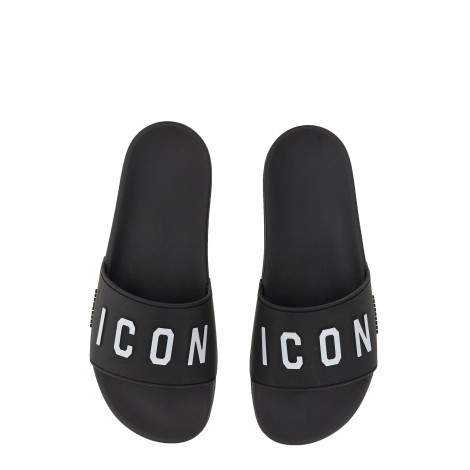 dsquared rubber slide sandal