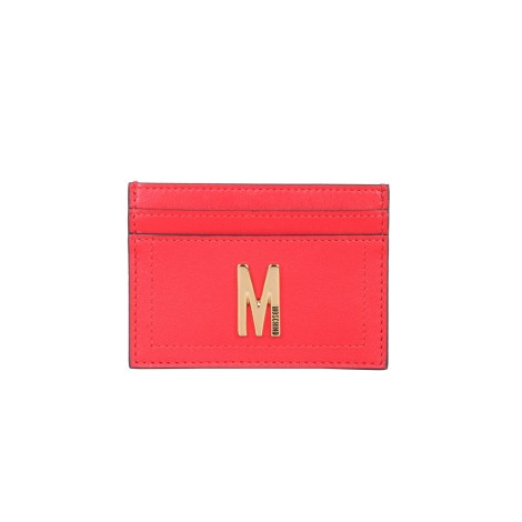 moschino leather card holder