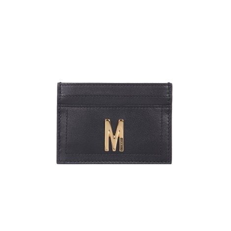 moschino leather card holder