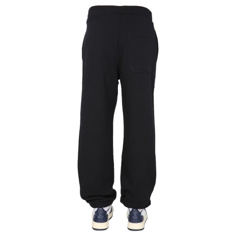 msgm jogging pants with lettering logo