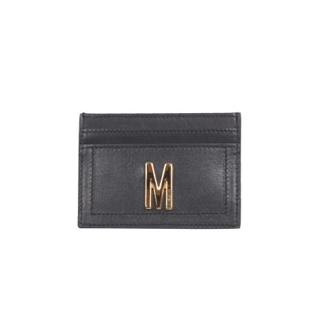 moschino leather card holder