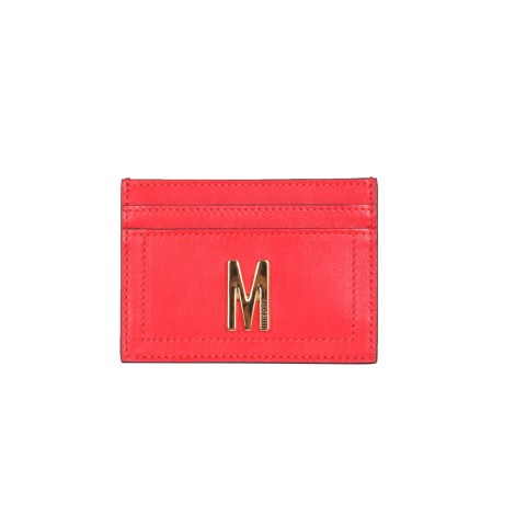 moschino leather card holder