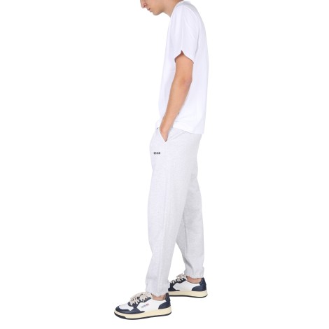 msgm jogging pants with logo