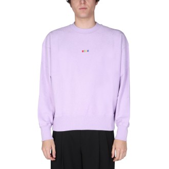 msgm micro logo sweatshirt 