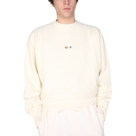 msgm micro logo sweatshirt 