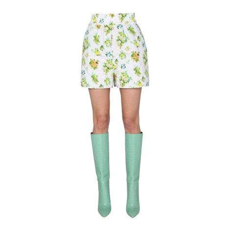 msgm micro bouquet print shorts