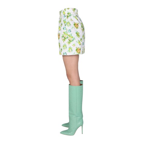 msgm micro bouquet print shorts