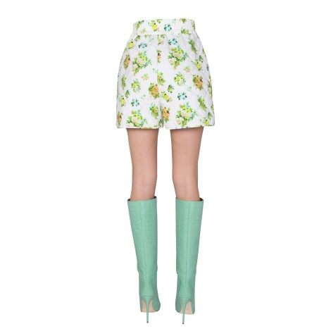 msgm micro bouquet print shorts