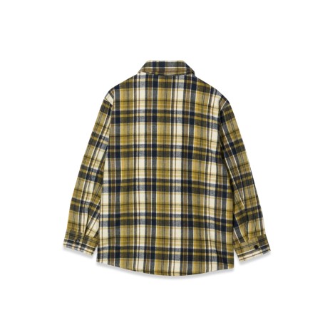 aspesi m/l plaid shirt