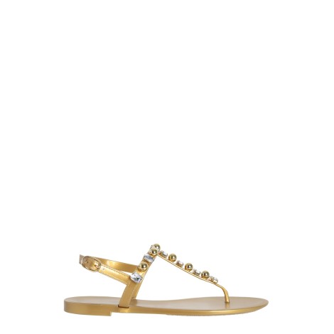 stuart weitzman jelly goldie crystal sandals